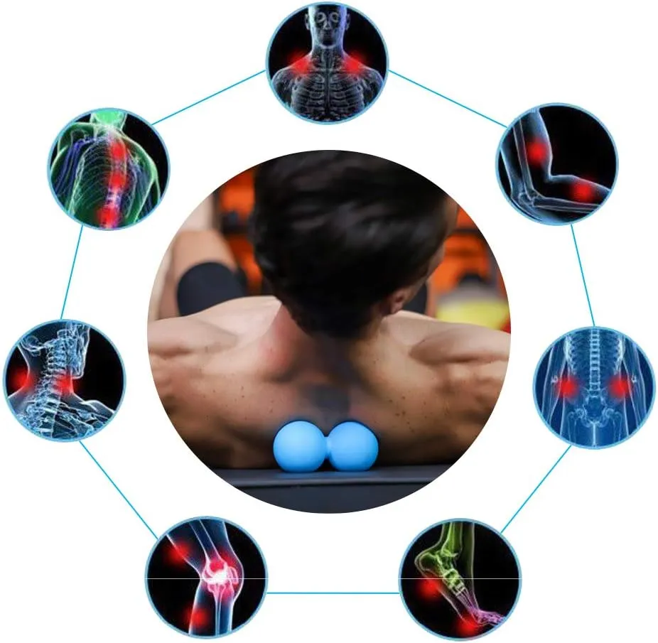 Double Lacrosse Silicone Massage Ball，Peanut Ball